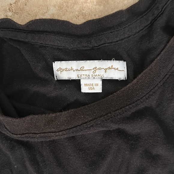 Spiritual gangster tank top. Black with white writing. Xs - Picture 2 of 3